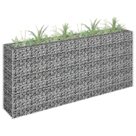 Arriate de gaviones de acero galvanizado 180x30x90 cm en Macetas y jardineras | Comprar online en Foru.es