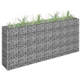 Arriate de gaviones de acero galvanizado 180x30x90 cm en Macetas y jardineras | Comprar online en Foru.es