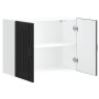 Armario de pared de cocina Lucca madera ingeniería negra en Armarios de cocina | Comprar online en Foru.es