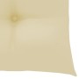 Sillas de jardín 3 uds madera teca con cojines crema blanco de vidaXL, Sillas de jardín - Ref: Foro24-3062531, Precio: 243,94...