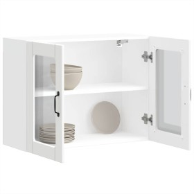 Armario pared cocina puerta de cristal Lucca blanca en Armarios de cocina | Comprar online en Foru.es