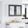 Armario pared cocina puerta de cristal Lucca negra en Armarios de cocina | Comprar online en Foru.es