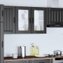 Armario pared cocina puerta de cristal Lucca negra en Armarios de cocina | Comprar online en Foru.es