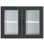 Armario pared cocina puerta de cristal Lucca negra en Armarios de cocina | Comprar online en Foru.es