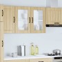 Armario de cocina de pared con puerta de cristal "Lucca" de, roble Sonoma, madera de ingeniería en Armarios de cocina | Comprar 