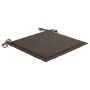 Sillas de jardín 2 uds con cojines gris taupe madera de teca de vidaXL, Sillas de jardín - Ref: Foro24-3062468, Precio: 147,1...