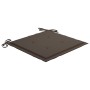 Sillas de jardín 2 uds con cojines gris taupe madera de teca de vidaXL, Sillas de jardín - Ref: Foro24-3062468, Precio: 145,3...