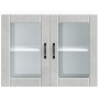 Armario pared cocina puerta de cristal Lucca gris hormigón en Armarios de cocina | Comprar online en Foru.es