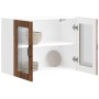 Armario pared cocina puerta de cristal Lucca madera vieja en Armarios de cocina | Comprar online en Foru.es