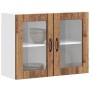Armario pared cocina puerta de cristal Lucca madera vieja en Armarios de cocina | Comprar online en Foru.es