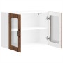 Armario pared cocina puerta de cristal Lucca madera vieja en Armarios de cocina | Comprar online en Foru.es