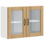 Armario pared cocina puerta de cristal Lucca roble artesanal en Armarios de cocina | Comprar online en Foru.es