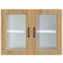 Armario pared cocina puerta de cristal Lucca roble artesanal en Armarios de cocina | Comprar online en Foru.es