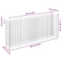 Arriate de gaviones de acero galvanizado 180x30x90 cm en Macetas y jardineras | Comprar online en Foru.es