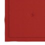 Silla mecedora de madera maciza de teca con cojín rojo de vidaXL, Sillas de jardín - Ref: Foro24-3062763, Precio: 187,72 €, D...