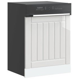 Panel lavavajillas Lucca madera contrachapada blanco brillante en Armarios de cocina | Comprar online en Foru.es