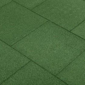 Losetas de goma protección de caídas 12 uds verde 50x50x3 cm de vidaXL, Suelos y moquetas - Ref: Foro24-3053180, Precio: 200,...