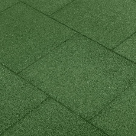 Losetas de goma protección de caídas 18 uds verde 50x50x3 cm de vidaXL, Suelos y moquetas - Ref: Foro24-3053181, Precio: 298,...