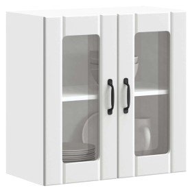 Armario pared cocina puerta de cristal Lucca blanca en Armarios de cocina | Comprar online en Foru.es