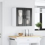 Armario pared cocina puerta de cristal Lucca negra en Armarios de cocina | Comprar online en Foru.es