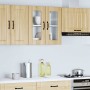 Armario de cocina de pared con puerta de cristal "Lucca" de, roble Sonoma, madera de ingeniería en Armarios de cocina | Comprar 