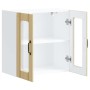 Armario de cocina de pared con puerta de cristal "Lucca" de, roble Sonoma, madera de ingeniería en Armarios de cocina | Comprar 
