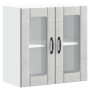 Armario pared cocina puerta de cristal Lucca gris hormigón en Armarios de cocina | Comprar online en Foru.es