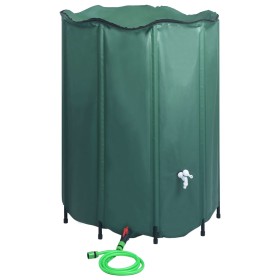 Depósito de agua de lluvia plegable con espita 1250 L de vidaXL, Sistemas de riego - Ref: Foro24-48608, Precio: 105,84 €, Des...