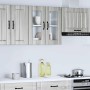 Armario pared cocina puerta de cristal Lucca sonoma gris en Armarios de cocina | Comprar online en Foru.es