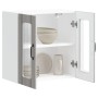 Armario pared cocina puerta de cristal Lucca sonoma gris en Armarios de cocina | Comprar online en Foru.es