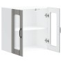 Armario pared cocina puerta de cristal Lucca sonoma gris en Armarios de cocina | Comprar online en Foru.es