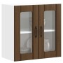 Armario pared cocina puerta de cristal Lucca roble marrón en Armarios de cocina | Comprar online en Foru.es