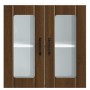 Armario pared cocina puerta de cristal Lucca roble marrón en Armarios de cocina | Comprar online en Foru.es