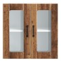 Armario de cocina de pared con puerta de cristal "Lucca" de, madera de ingeniería envejecida en Armarios de cocina | Comprar onl