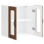 Armario de cocina de pared con puerta de cristal "Lucca" de, madera de ingeniería envejecida en Armarios de cocina | Comprar onl