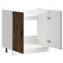 Mueble bajo fregadero Porto roble ahumado madera ingeniería en Armarios de cocina | Comprar online en Foru.es