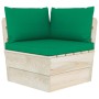 Sofá de palets de jardín 2 plazas con cojines madera de abeto de vidaXL, Conjuntos de jardín - Ref: Foro24-3063389, Precio: 1...