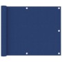 Toldo para balcón de tela oxford azul 75x600 cm en Sombrillas | Comprar online en Foru.es