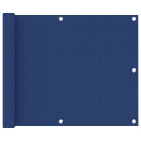 Toldo para balcón de tela oxford azul 75x600 cm en Sombrillas | Comprar online en Foru.es