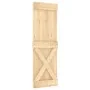 Puerta corredera con herrajes madera maciza de pino 70x210 cm de vidaXL, Puertas - Ref: Foro24-3203038, Precio: 174,03 €, Des...