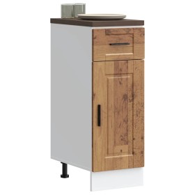 Mueble bajo de cocina porto madera vieja madera reconstituida en Armarios de cocina | Comprar online en Foru.es
