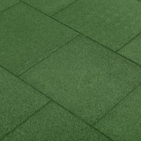 Losetas de goma protección de caídas 24 uds verde 50x50x3 cm de vidaXL, Suelos y moquetas - Ref: Foro24-3053182, Precio: 448,...