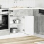 Mueble bajo de cocina porto gris cemento madera reconstituida en Armarios de cocina | Comprar online en Foru.es