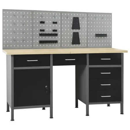 Workbench with four wall panels by vidaXL, Work tables - Ref: Foro24-3053429, Price: 486,88 €, Discount: %