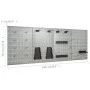 Workbench with four wall panels by vidaXL, Work tables - Ref: Foro24-3053429, Price: 486,88 €, Discount: %