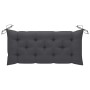Banco de jardín plegable con cojín bambú 118 cm de vidaXL, Bancos de jardín - Ref: Foro24-3063864, Precio: 102,09 €, Descuent...