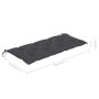 Banco de jardín plegable con cojín bambú 118 cm de vidaXL, Bancos de jardín - Ref: Foro24-3063864, Precio: 102,09 €, Descuent...