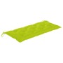 Banco de jardín con cojín bambú 120 cm de vidaXL, Bancos de jardín - Ref: Foro24-3063902, Precio: 150,73 €, Descuento: %