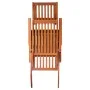 Garden lounger with footrest and cushion in solid acacia wood by vidaXL, Loungers - Ref: Foro24-3064025, Price: 145,12 €, Dis...