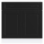 Mueble bajo de cocina Porto madera contrachapada negro en Armarios de cocina | Comprar online en Foru.es